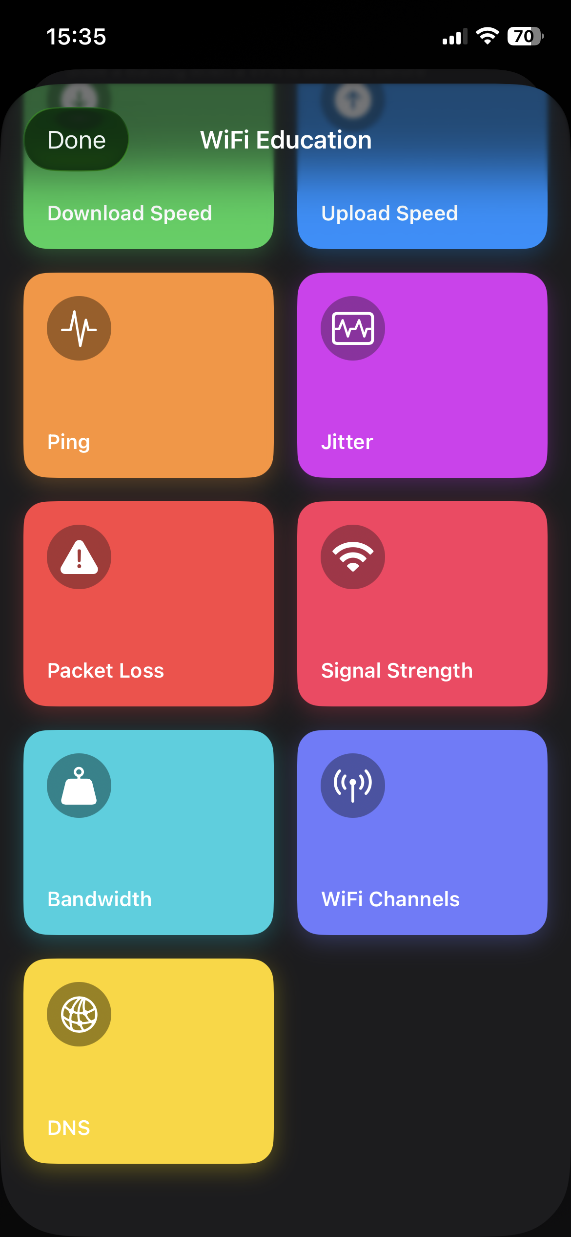Wi-Fi Education menu